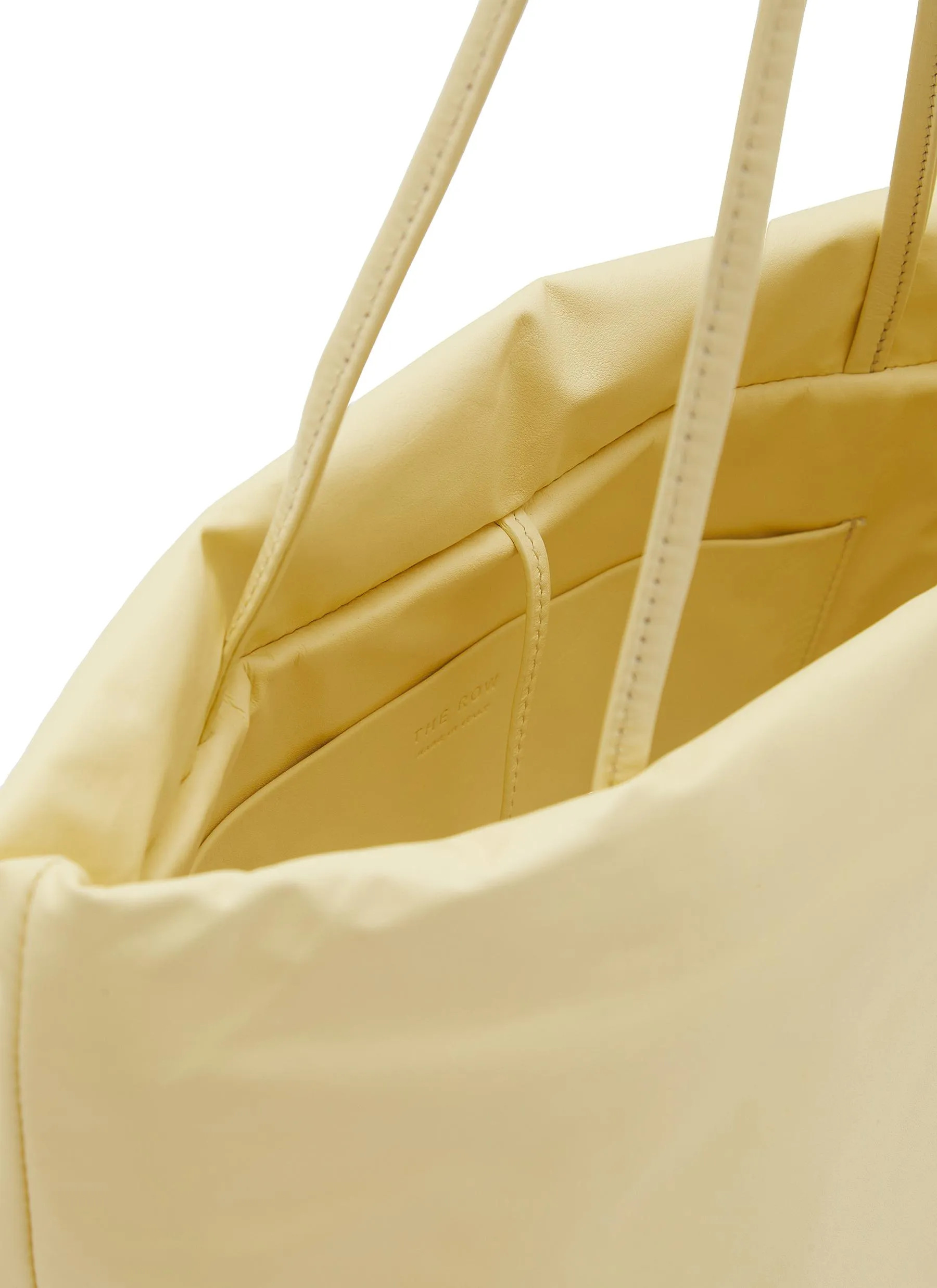 -----------THE ROW ---- ------------LIGHT YELLOW ----Pim Leather Tote Bag --