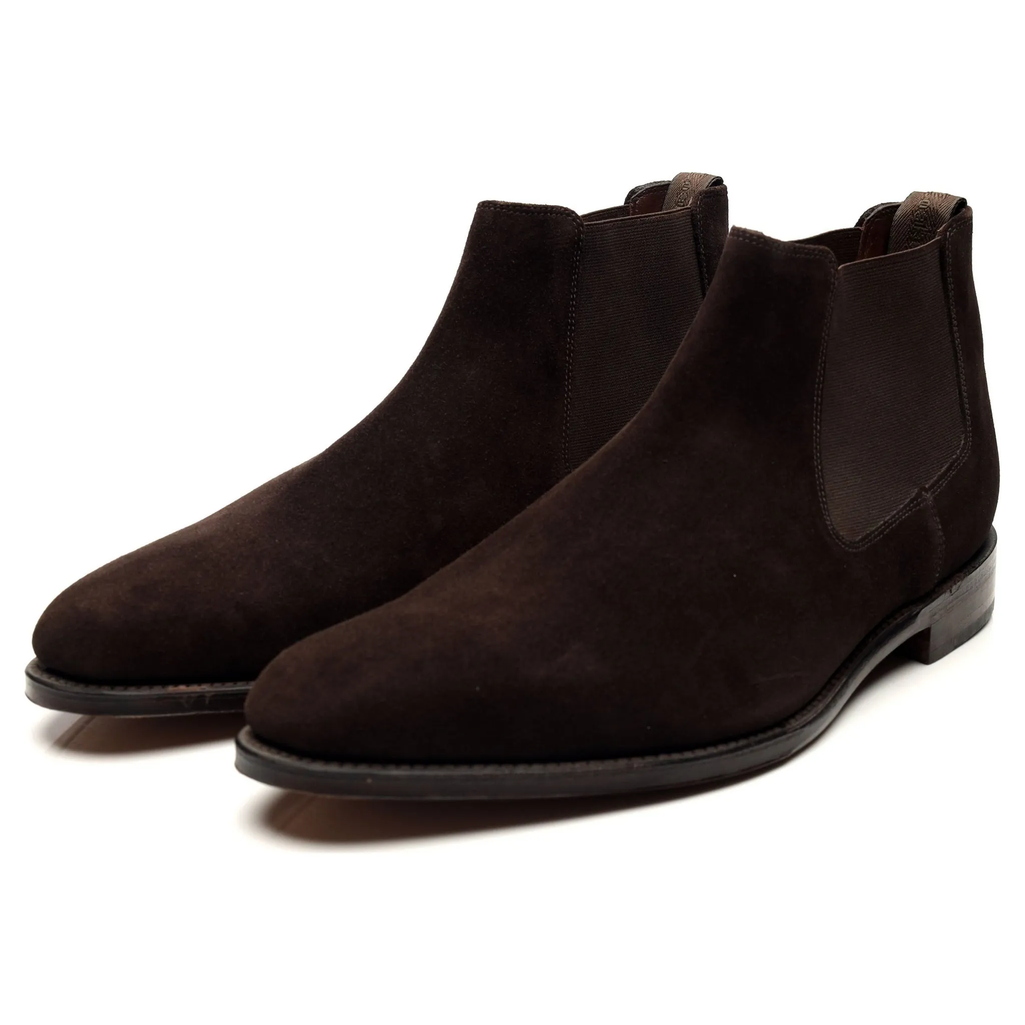 1880 ' Nene' Dark Brown Suede Boots UK 11 F