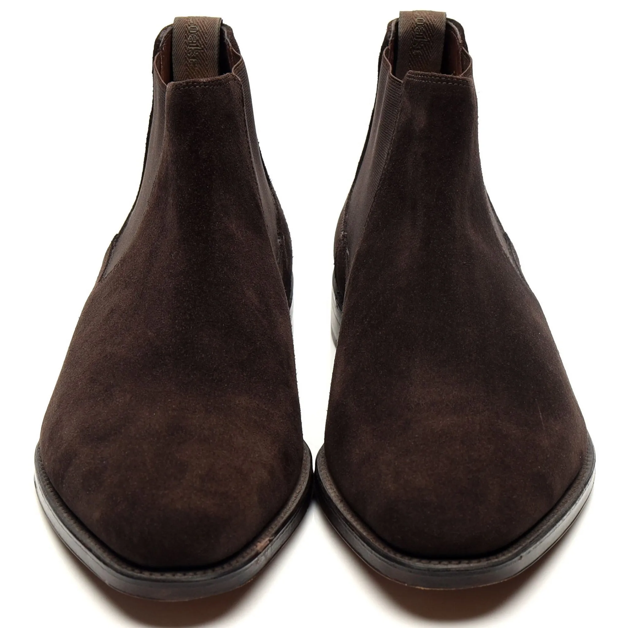 1880 ' Nene' Dark Brown Suede Boots UK 11 F