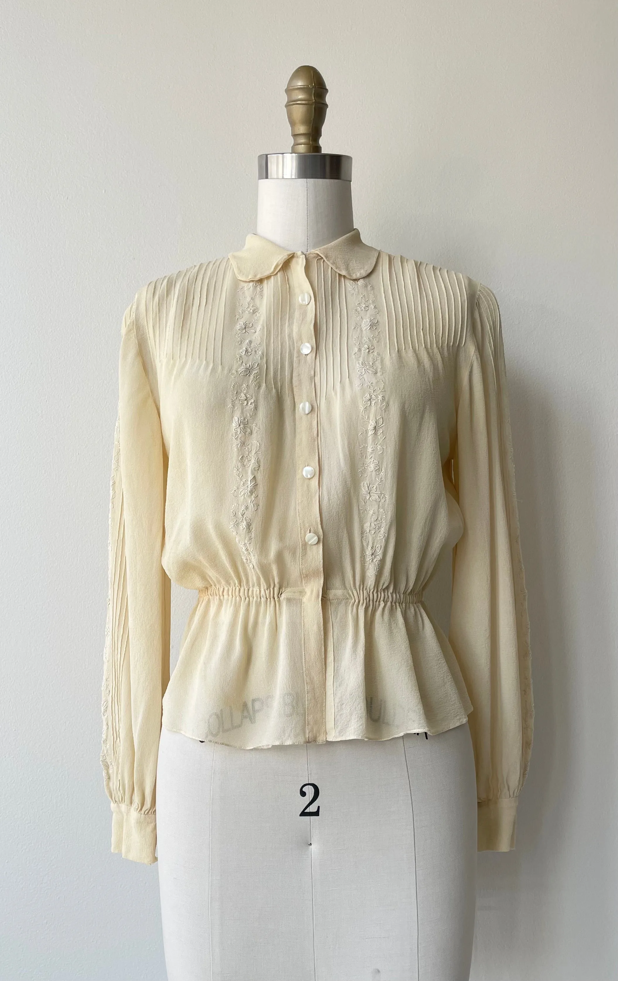 1930s Silk Blouse: Niara