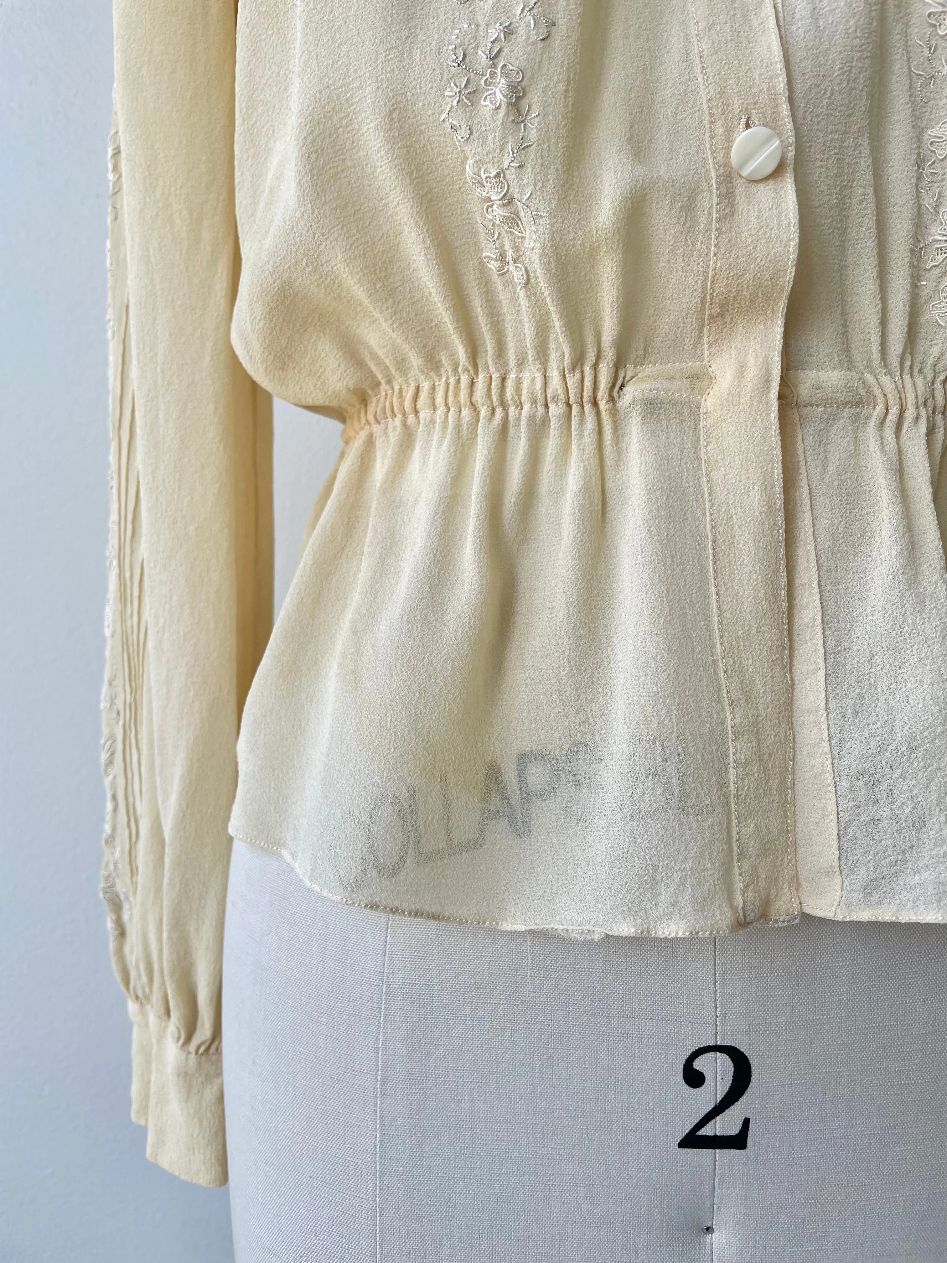 1930s Silk Blouse: Niara