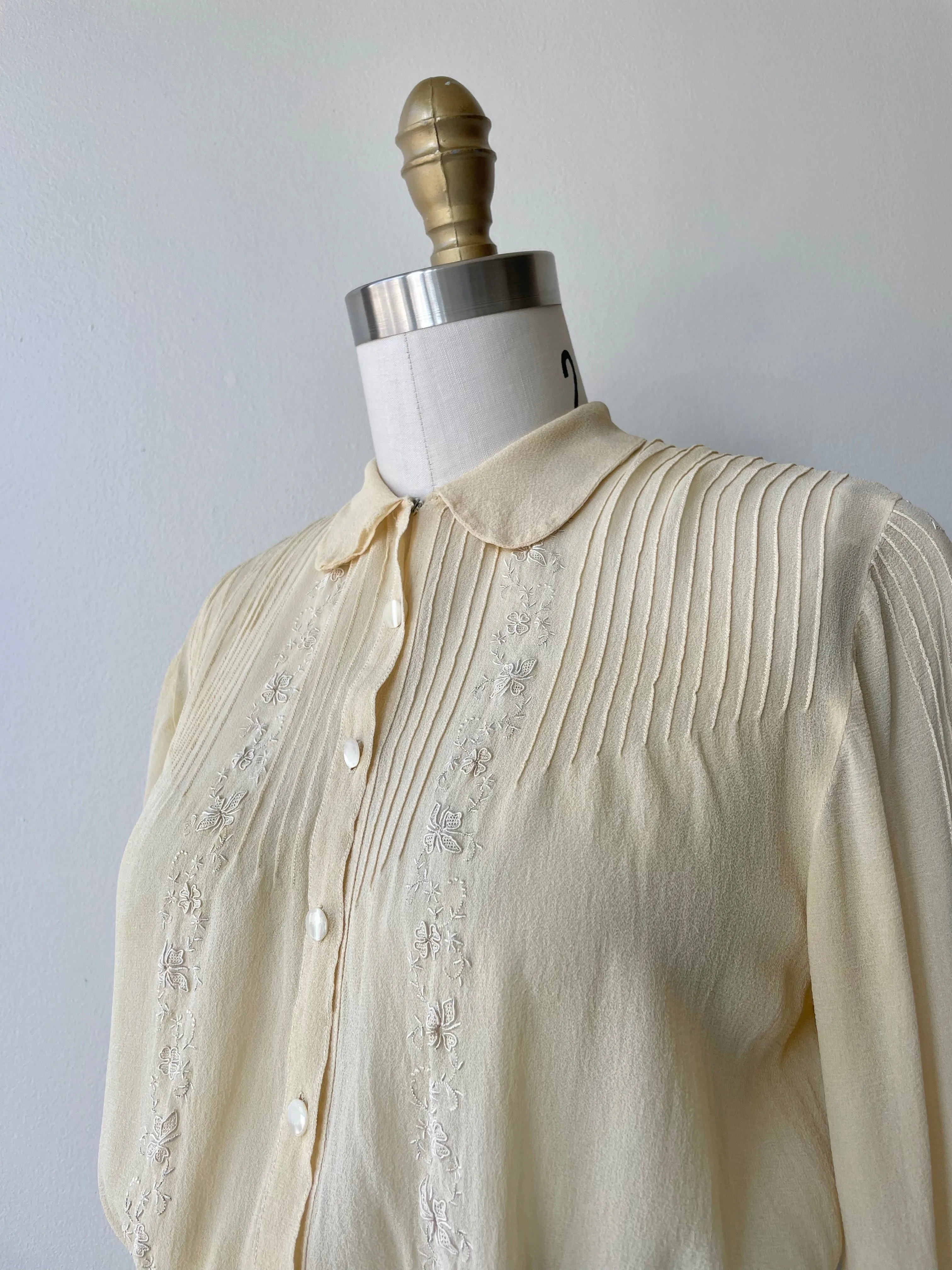 1930s Silk Blouse: Niara