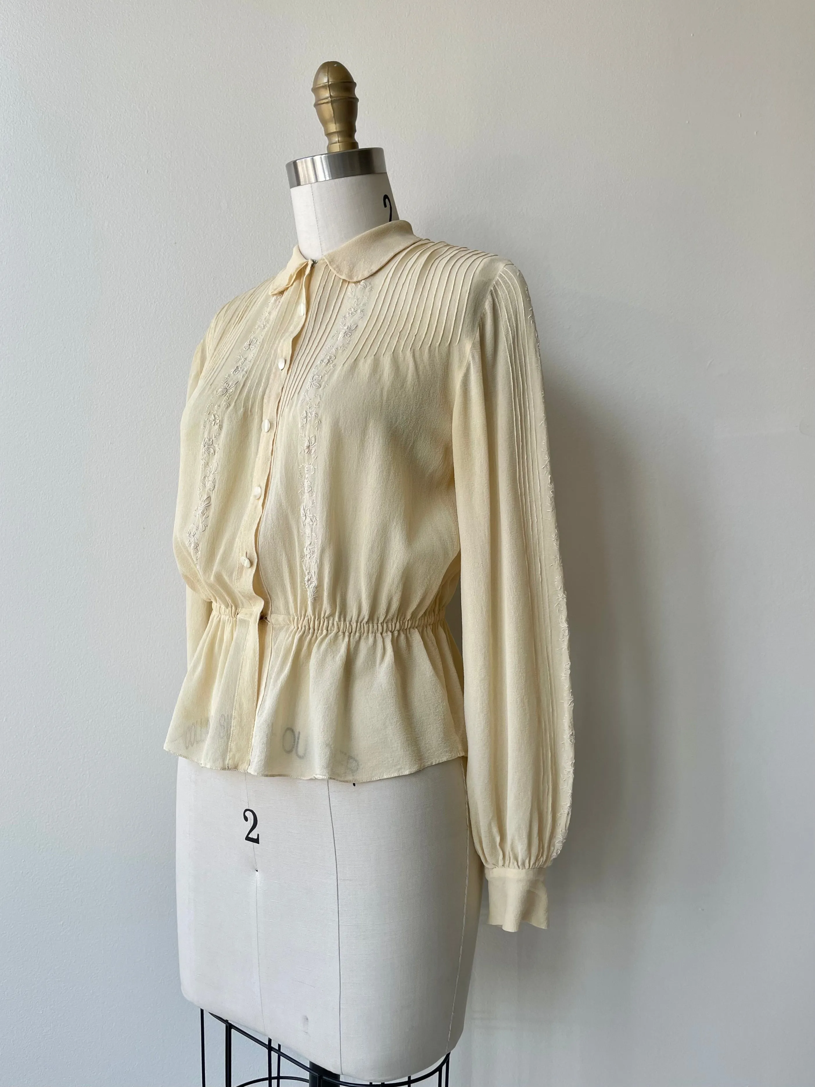 1930s Silk Blouse: Niara