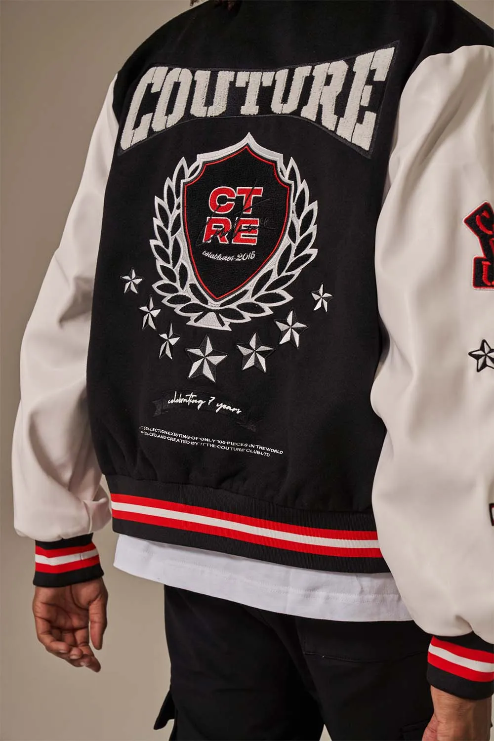 7TH ANNIVERSARY VARSITY JACKET & BASKETBALL - BLACK