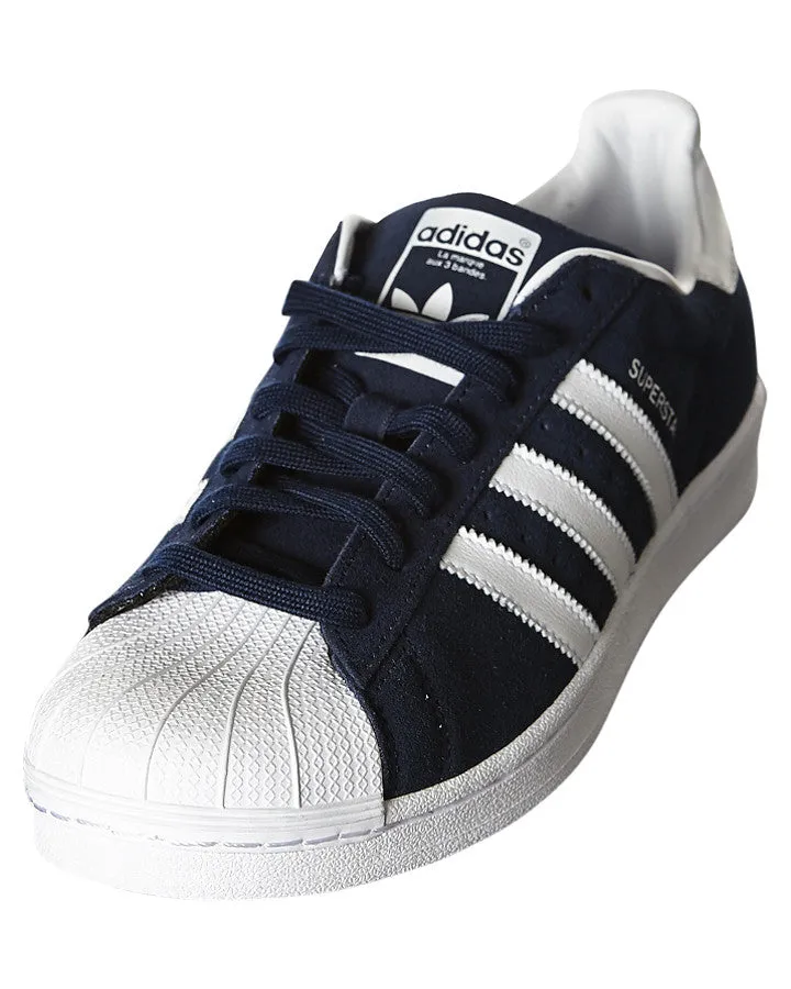 Adidas Originals Superstar Navy/White Suede S75142