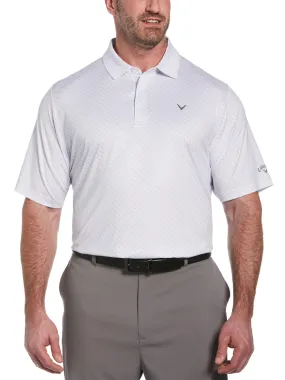 Allover Chevron Golf Polo - Big & Tall Size