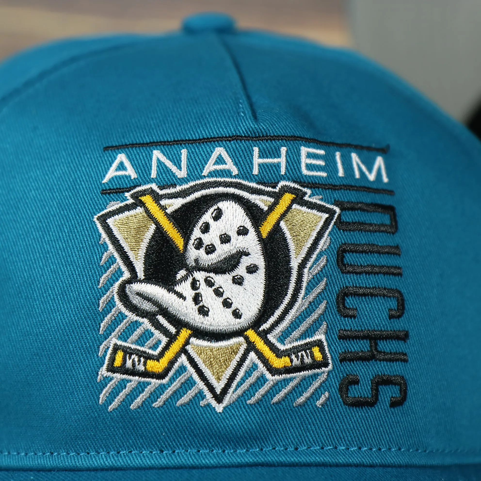 Anaheim Ducks Vintage Teal Snapback Dad Hat - Adjustable Baseball Cap.