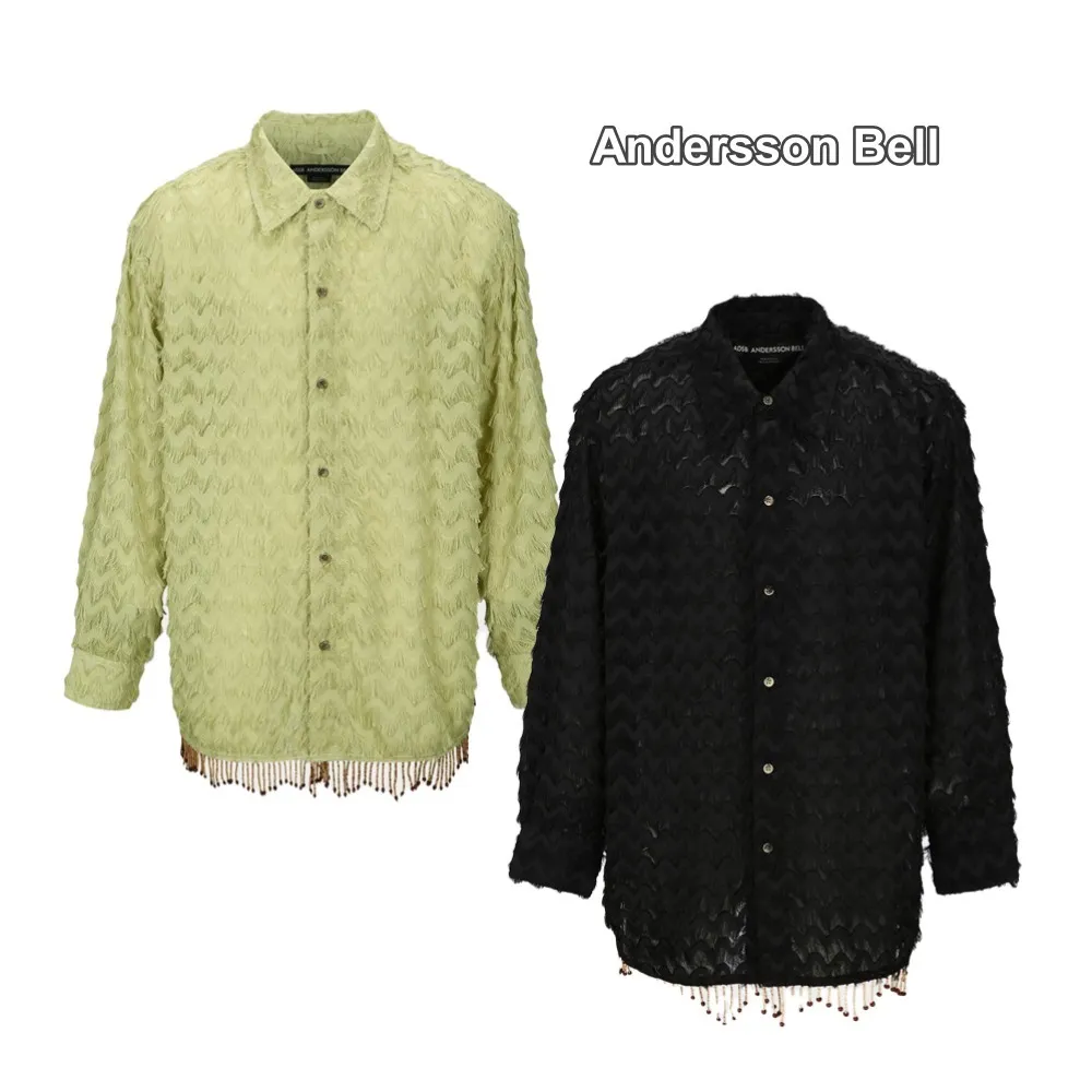 Andersson Bell Button-down Nylon Street Style V-neck Long Sleeves Plain - Shop Now!