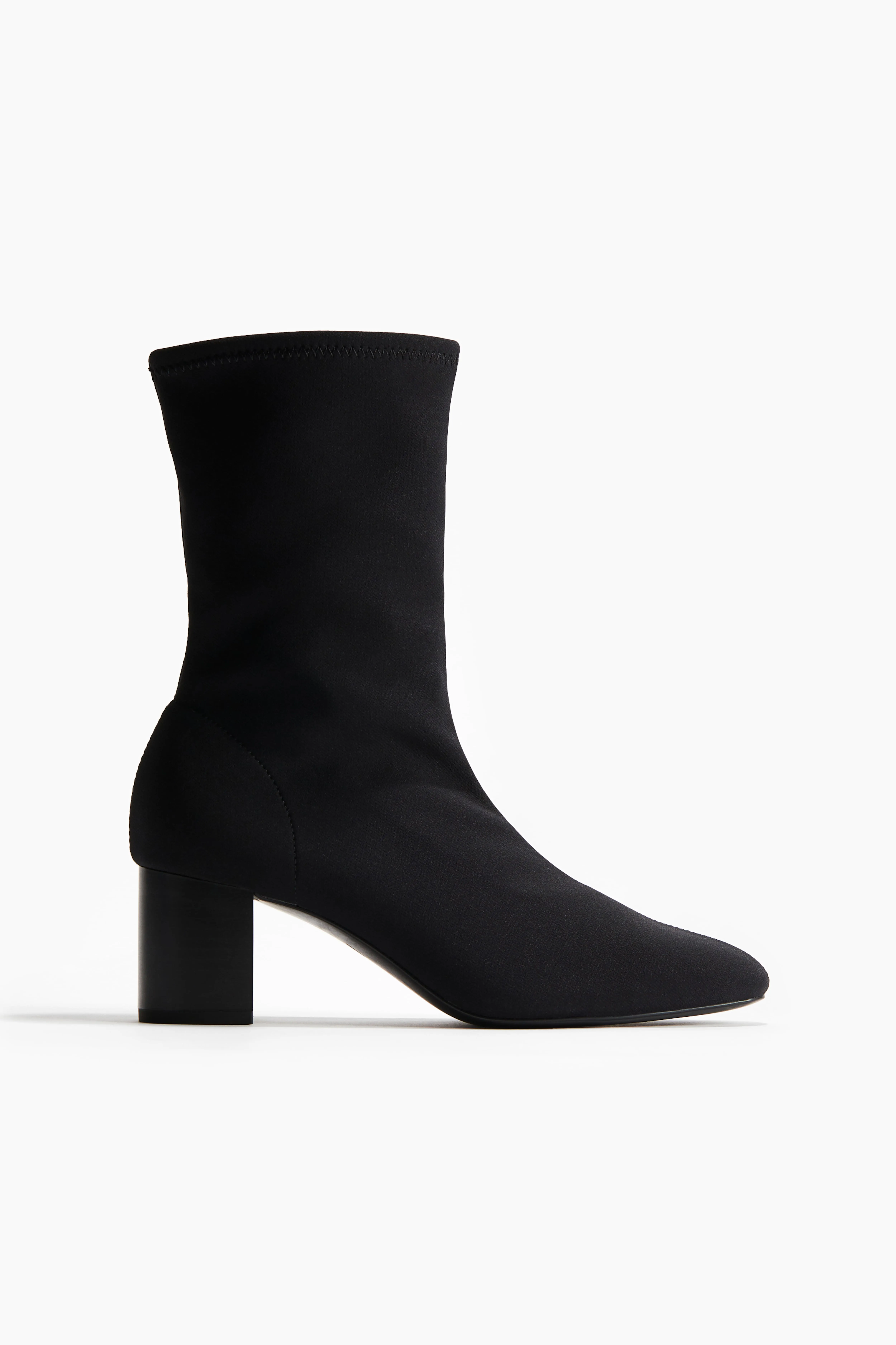 Ankle-high sock boots - High heel - Black - Ladies | H&M GB