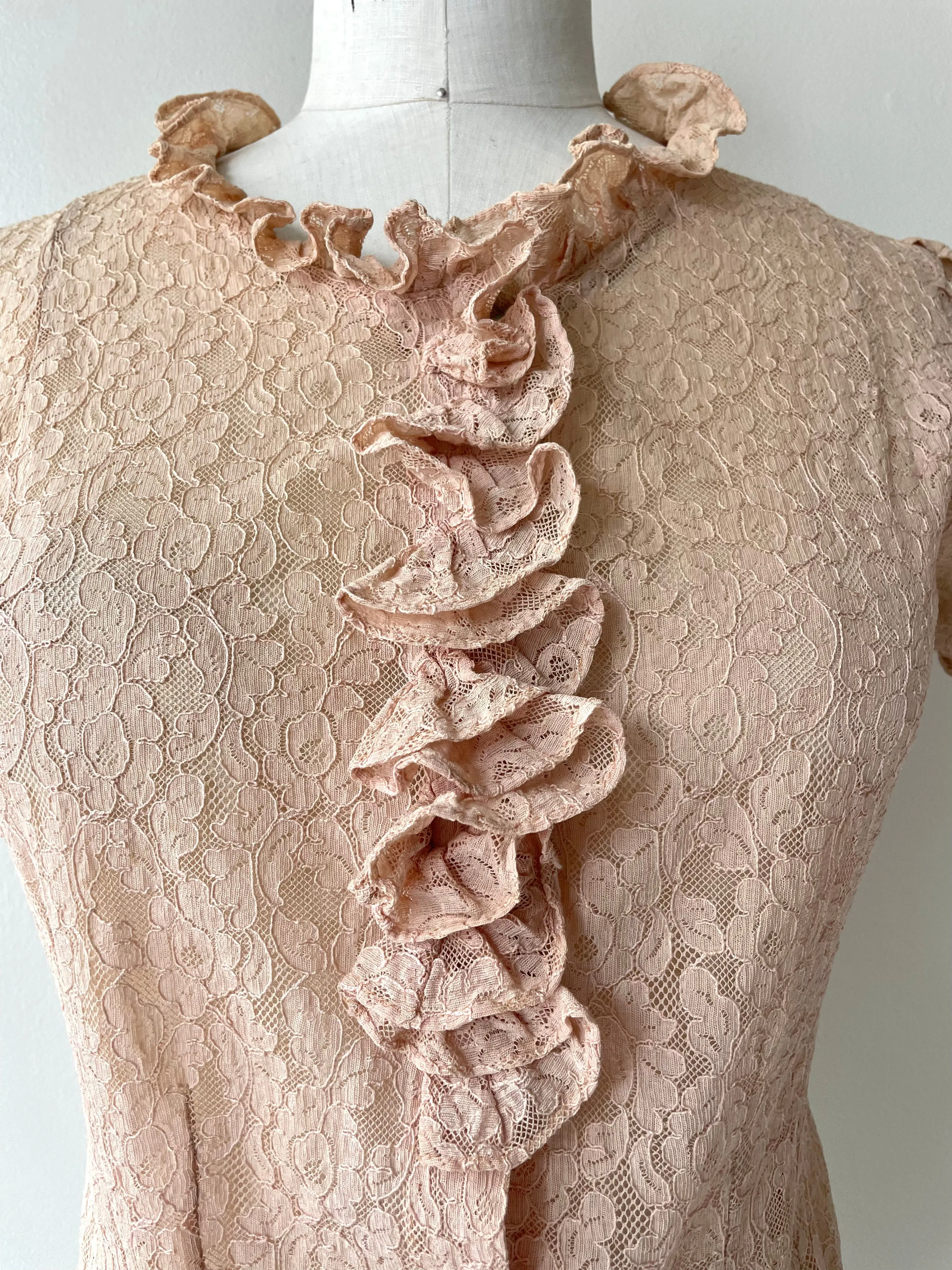 Annecy Lace Blouse - 1930s Vintage for Sale Online