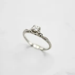 Art Deco Diamond White Gold Ring for Sale - Vintage Collectible Jewelry.