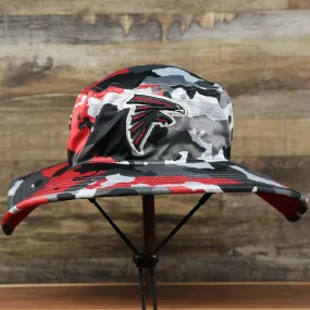 Atlanta Falcons Summer Training Camp 2022 Red Camo Bucket Hat