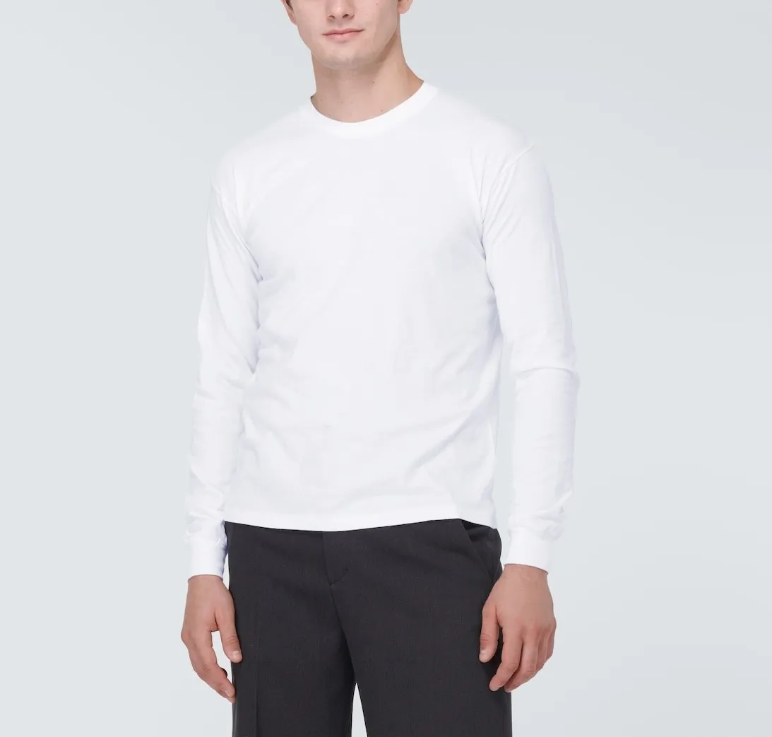 AURALEE Cotton Long Sleeve T-shirt | Plain and Long Sleeves