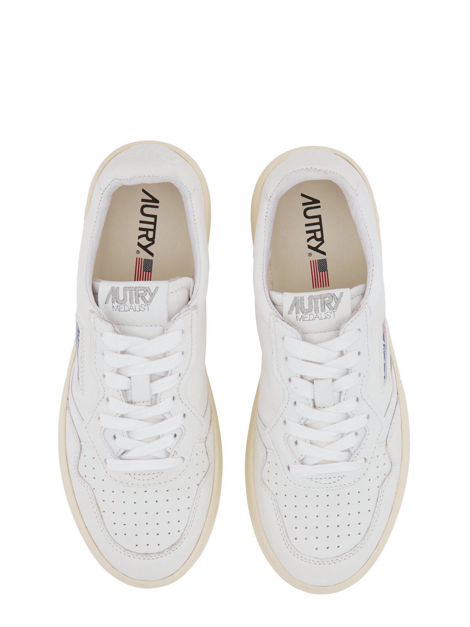 Autry low leather sneakers medalist.