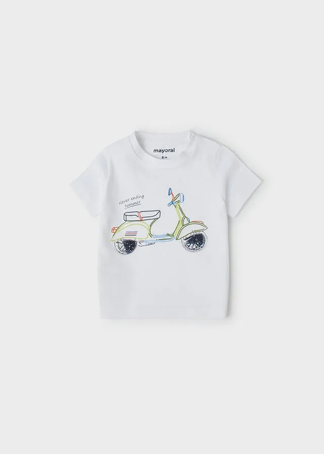 Baby boy's white t-shirt