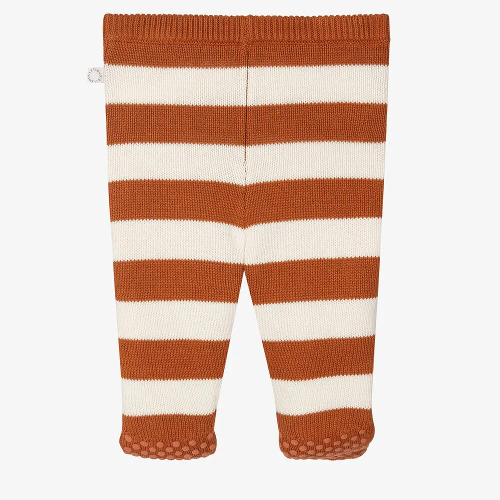 Baby Brown Knitted Fox Leggings