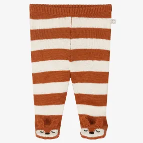 Baby Brown Knitted Fox Leggings