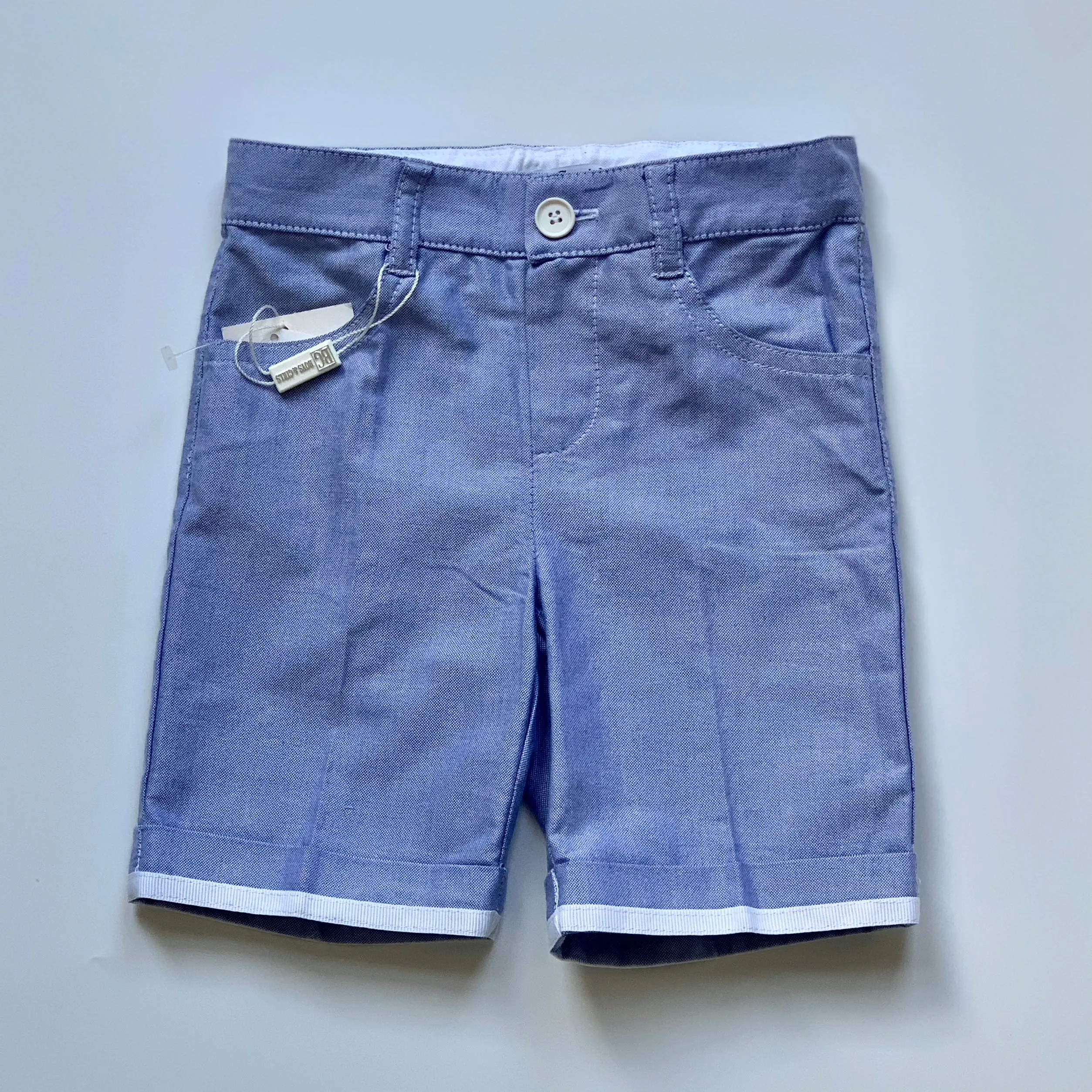 Baby Graziella Blue Chambray Shorts - 12 Months (New)