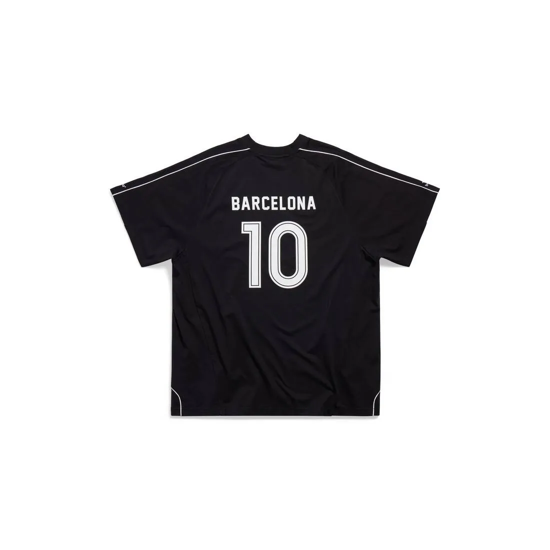 Balenciaga Barcelona Soccer T-shirt in Black/White - Oversized