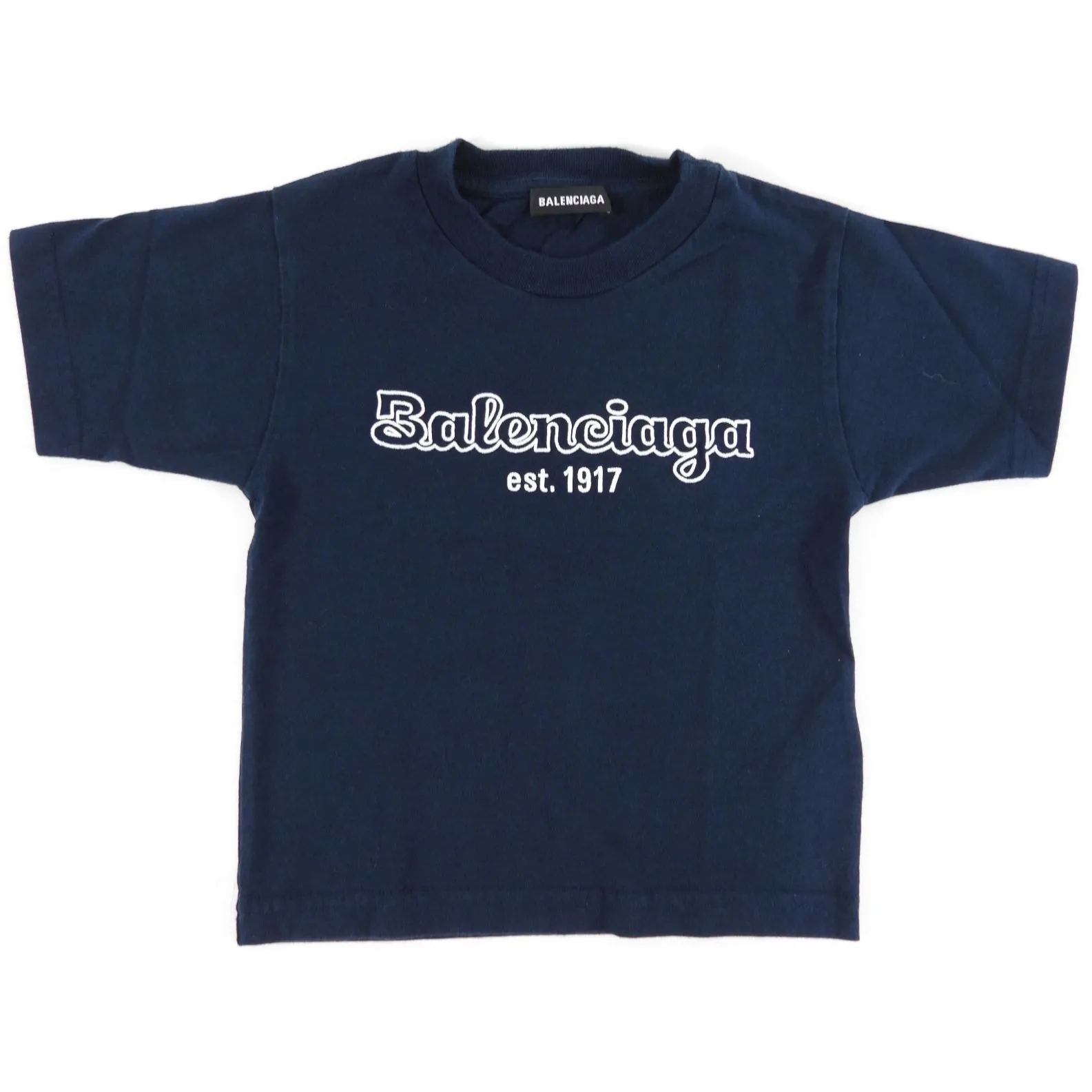 Balenciaga Children's Navy Logo T-Shirt - 2-Year-Old