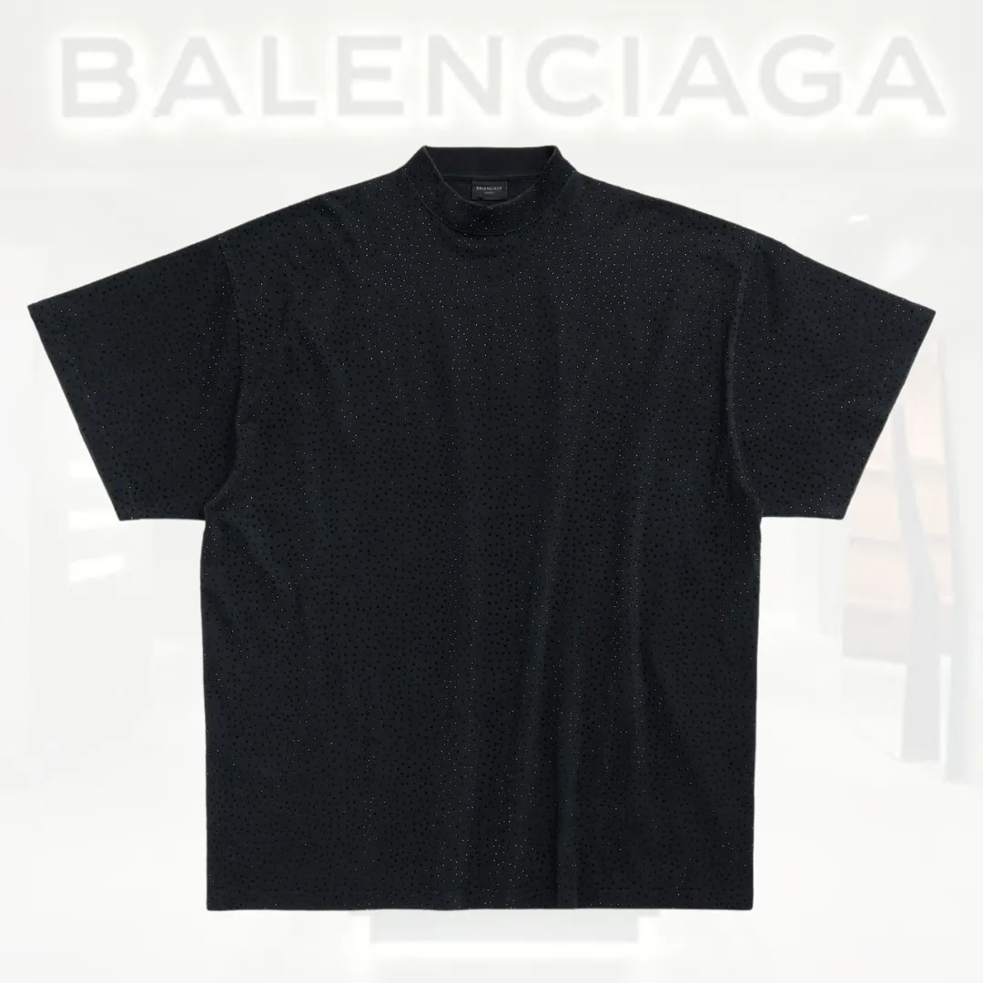 Balenciaga Crew Neck Pullovers Button-down Unisex Street Style