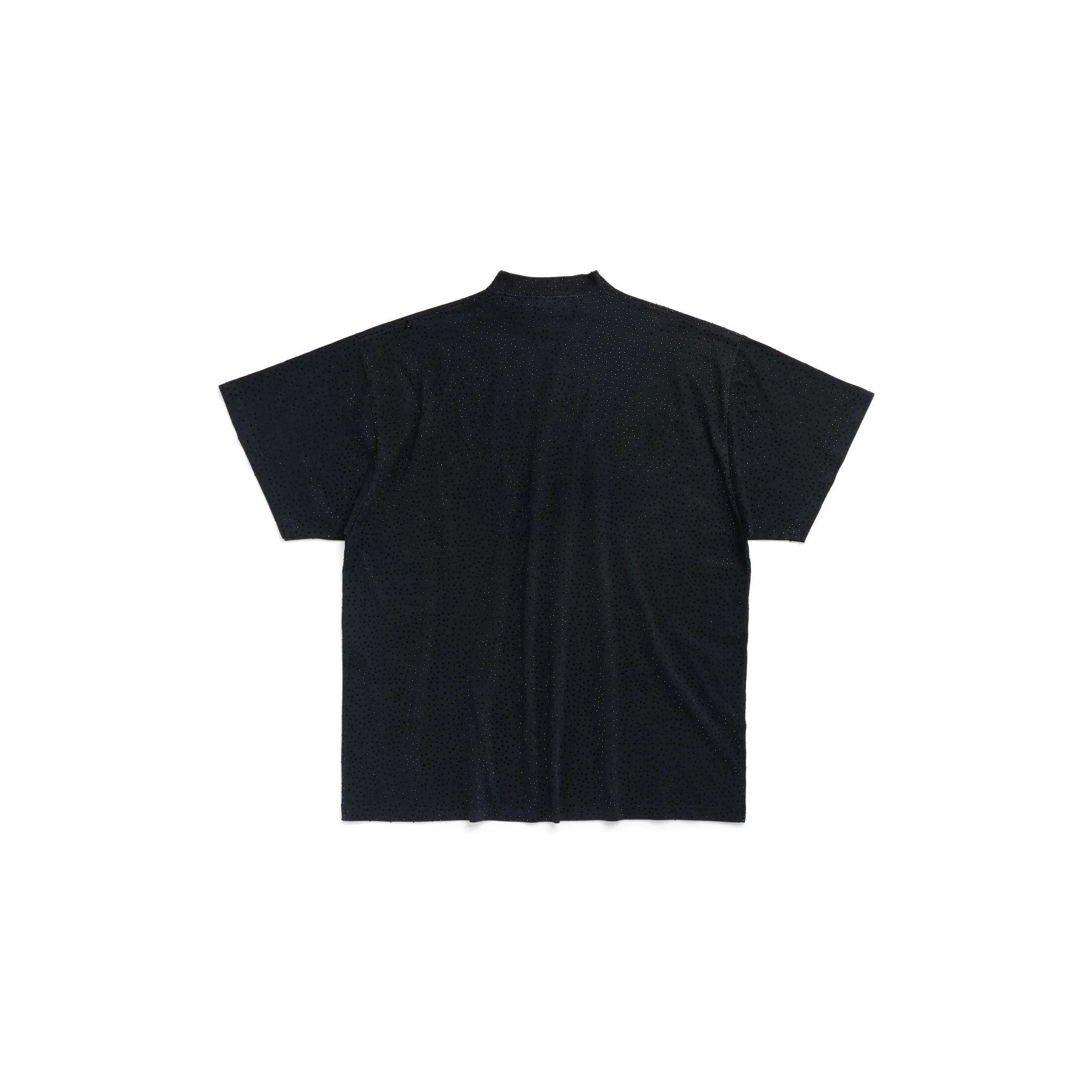 Balenciaga Crew Neck Pullovers Button-down Unisex Street Style