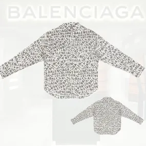 Balenciaga logo strips shirt | large fit - Available now.