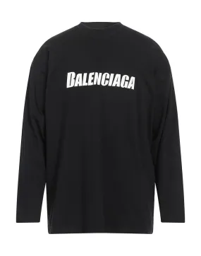 Balenciaga Long Sleeve T-shirt with Logo - Luxury