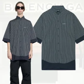 Balenciaga Men's BB Icon Layered Shirt - Black