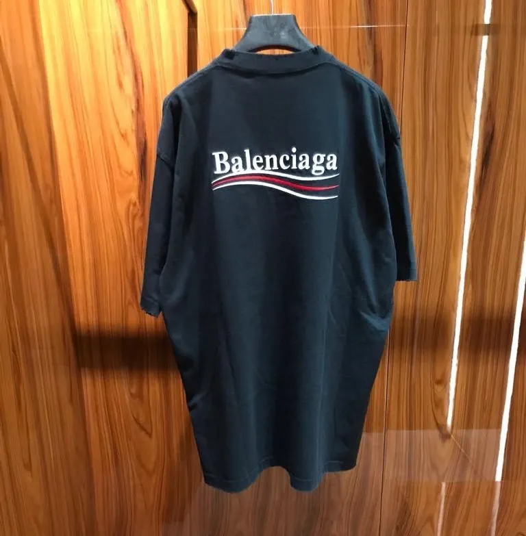 Balenciaga Men's political campaign t-shirt - large fit black