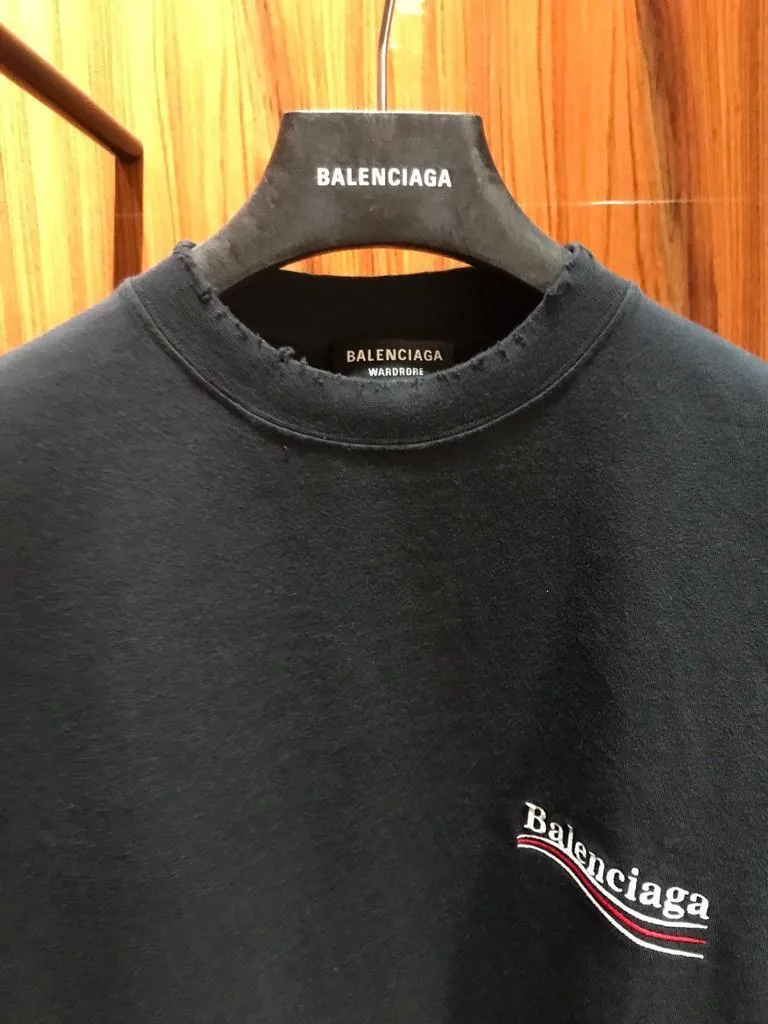 Balenciaga Men's political campaign t-shirt - large fit black