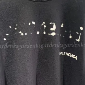 Balenciaga men's t-shirt, large fit, black color.