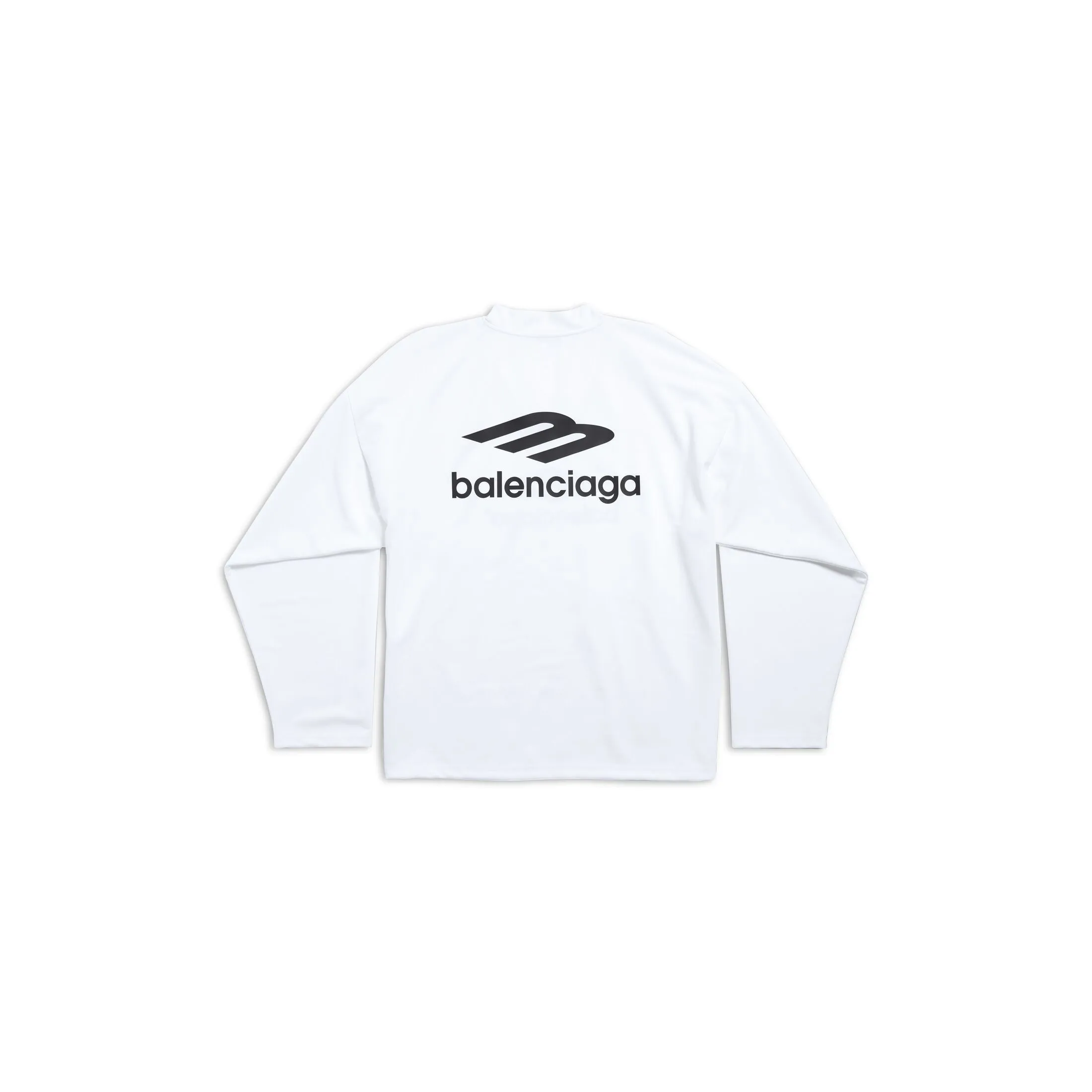 Balenciaga V-Neck Long Sleeve T-shirt with Luxury Logo