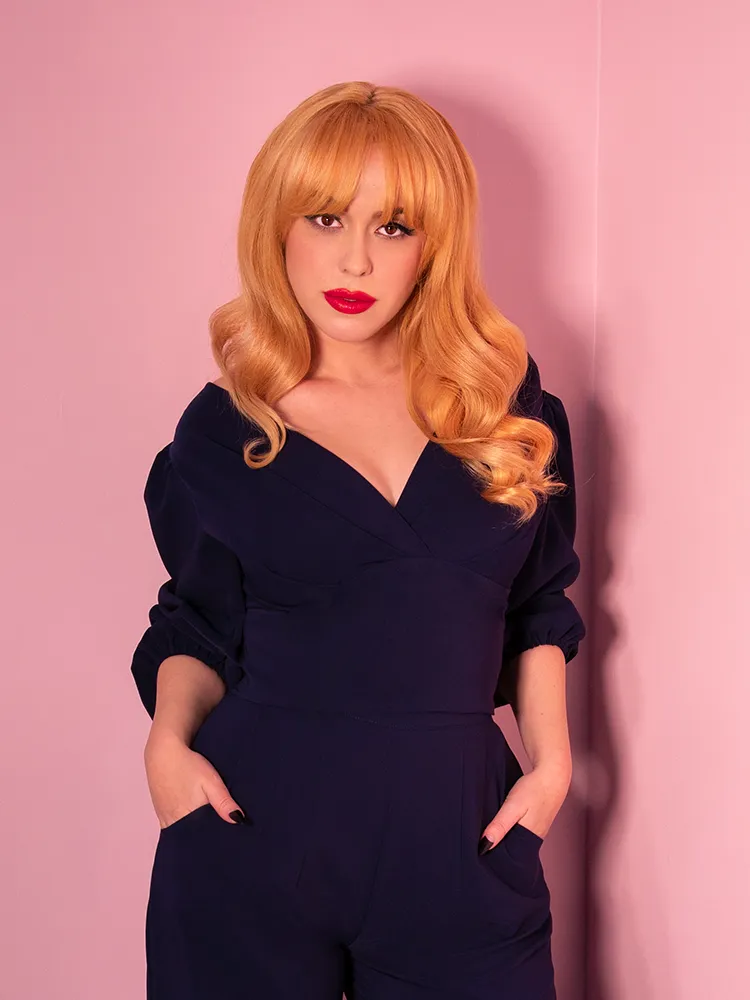 Bawdy Navy Blouse