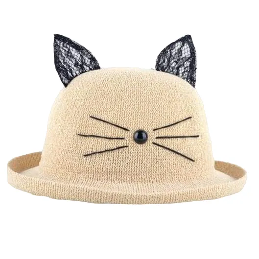 Beige Kitten Hat Dragger