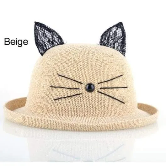 Beige Kitten Hat Dragger