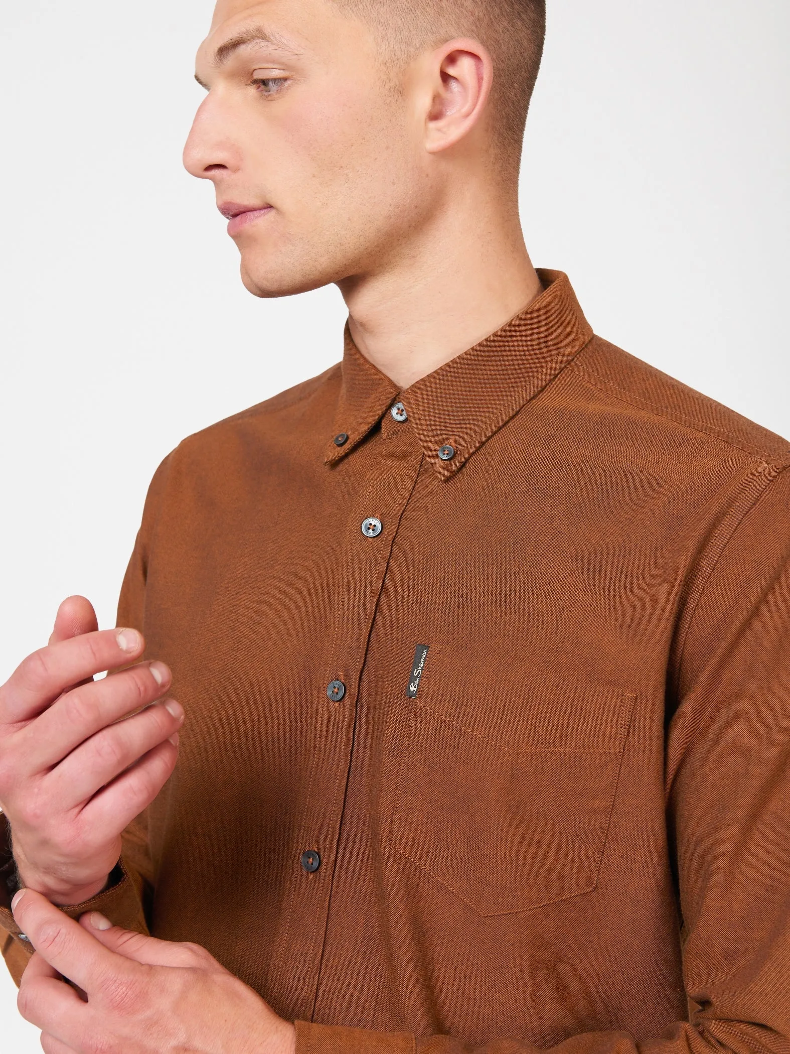 Ben Sherman men's oxford shirt with long sleeves.