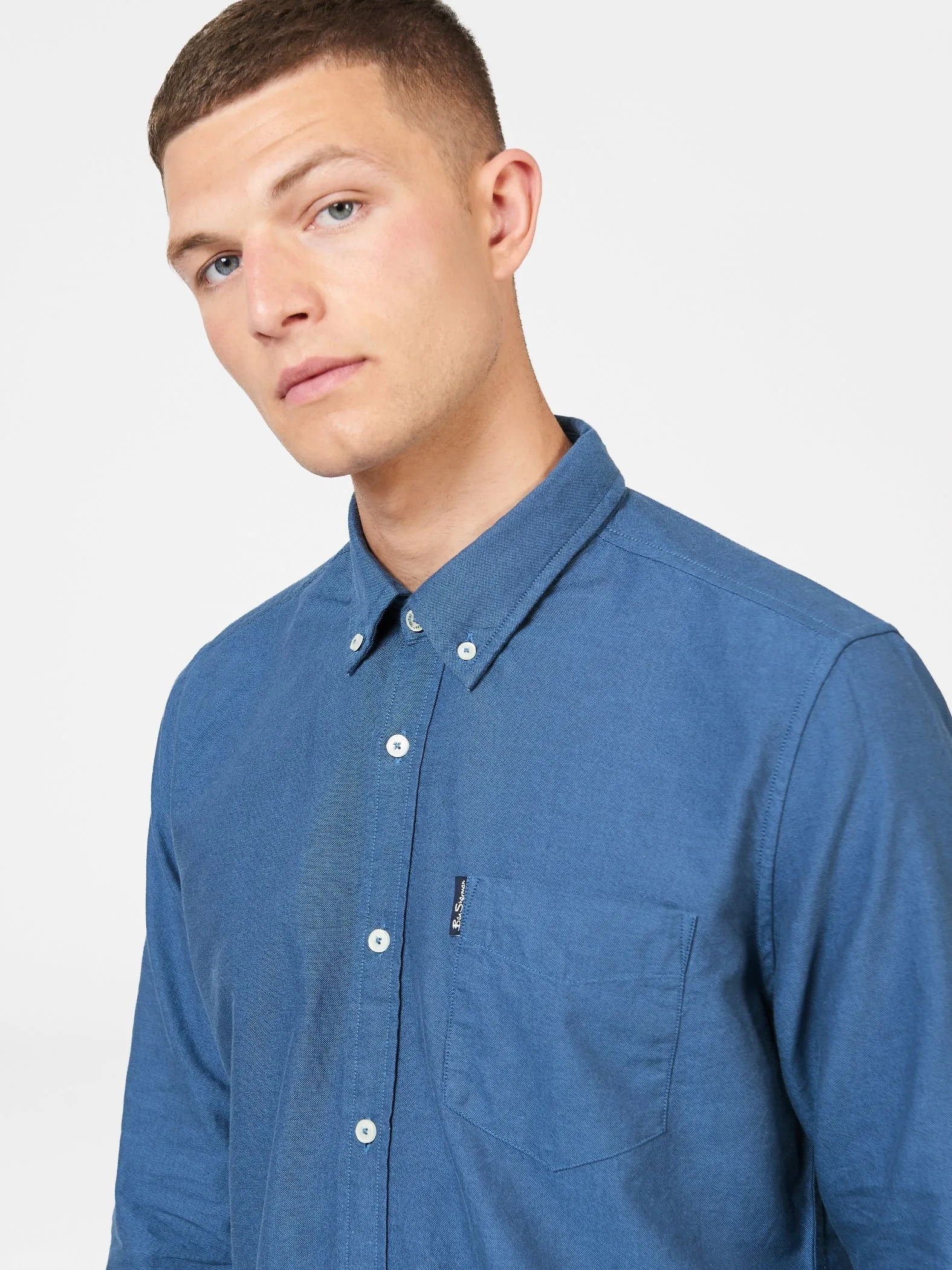 Ben Sherman men's oxford shirt with long sleeves.