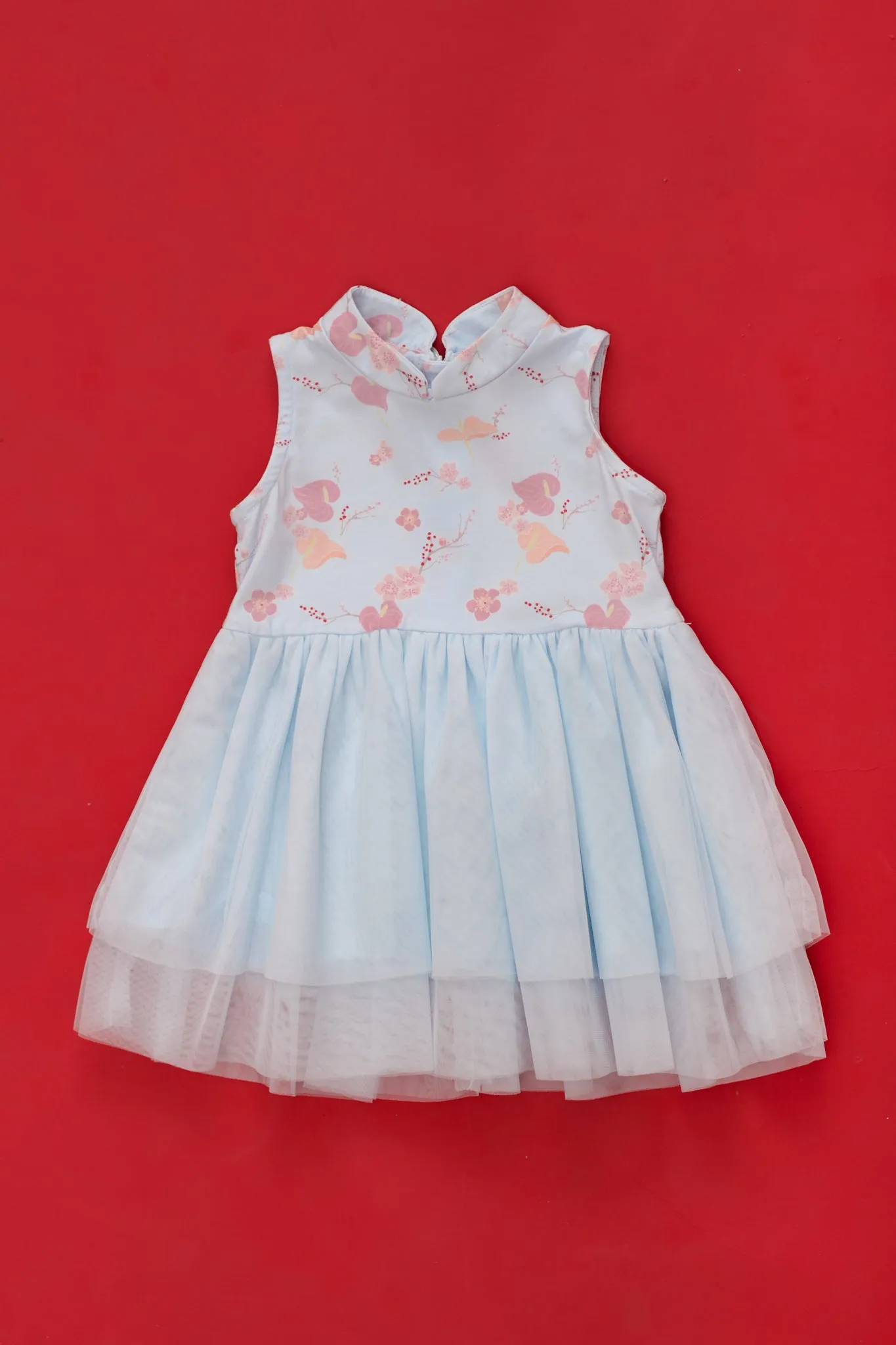 Blue Blossom Lily Jersey Kyra Dress