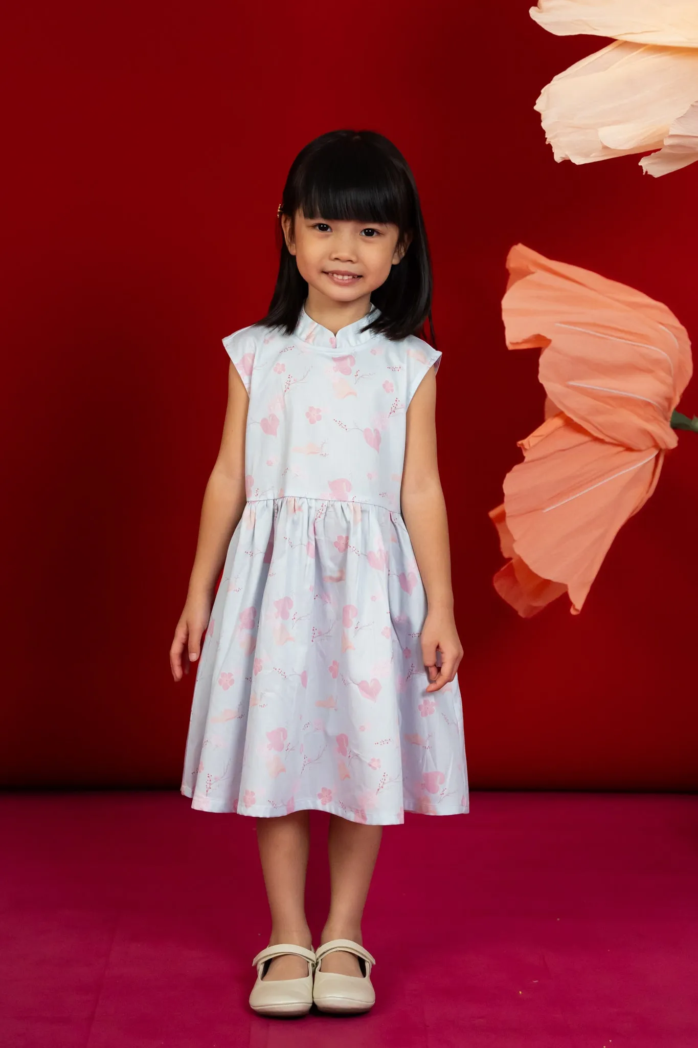 Blue Blossom Lily Twirly Cheongsam - Best Deals