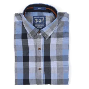 Blue Casual Men's Shirt