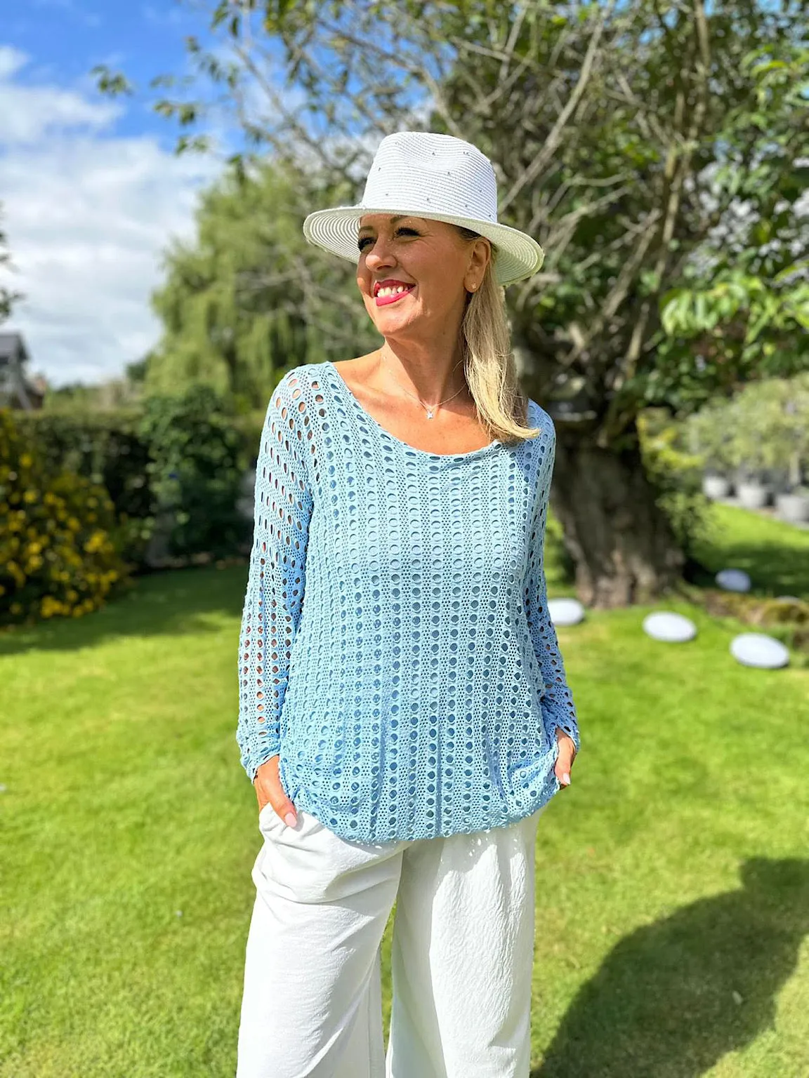 Blue Light Multi Hole Top - Finn