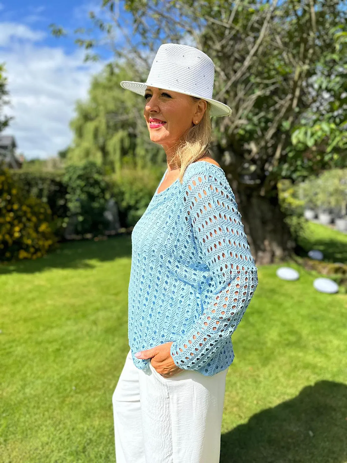 Blue Light Multi Hole Top - Finn