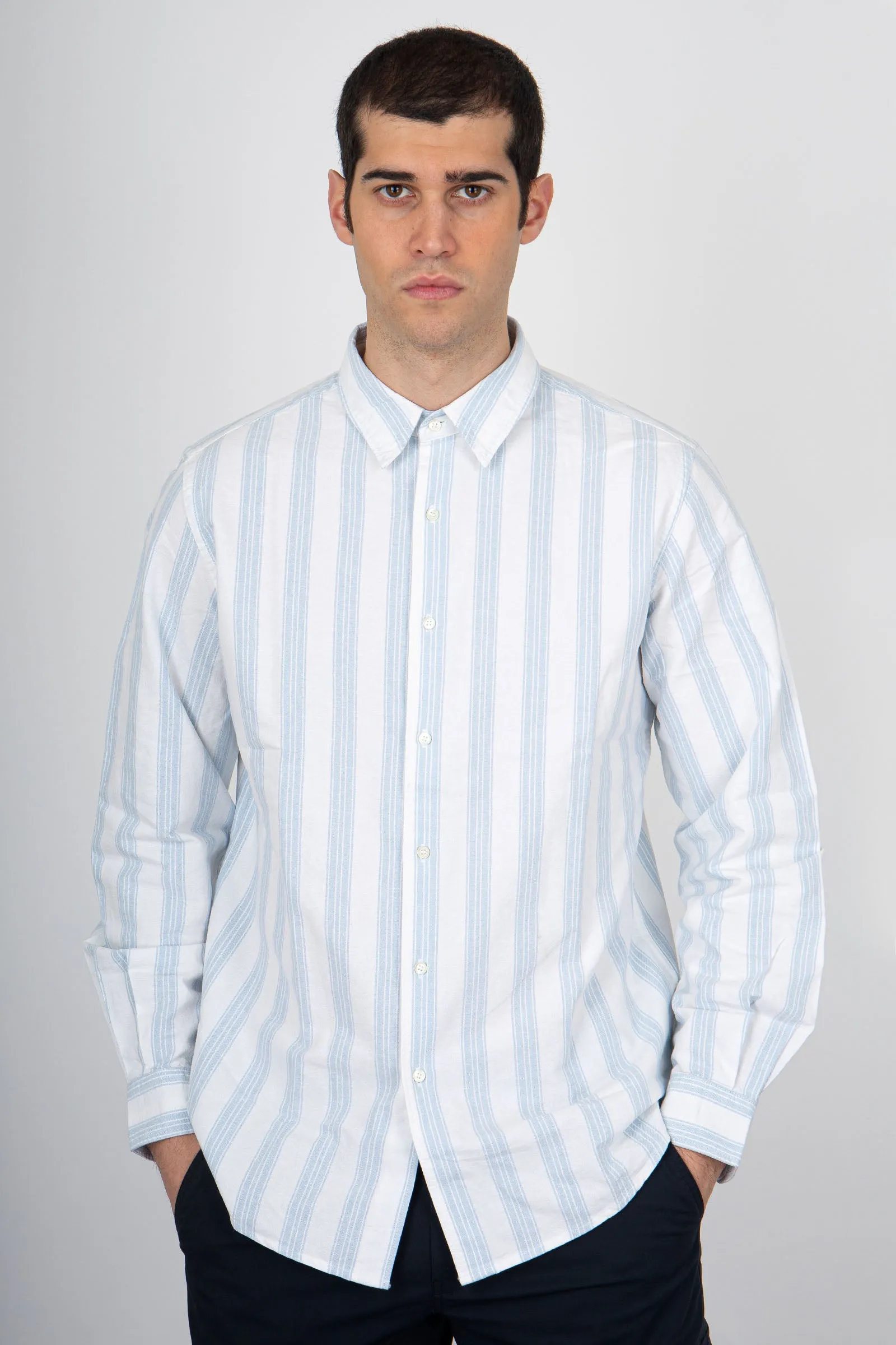 Blue Oxford Cotton Shirt