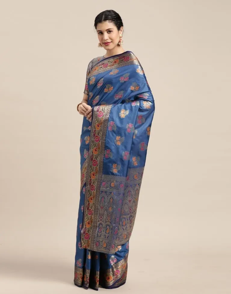 Blue Silk Saree