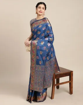 Blue Silk Saree