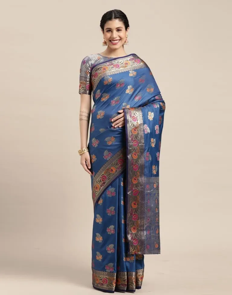 Blue Silk Saree