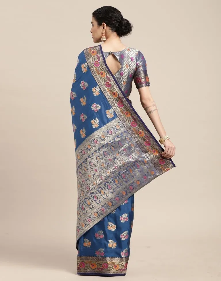 Blue Silk Saree