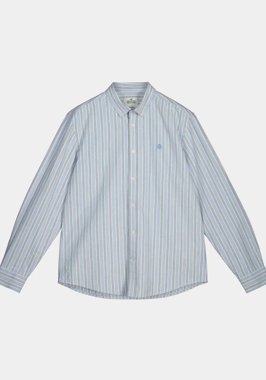 Blue Striped Oxford Shirt