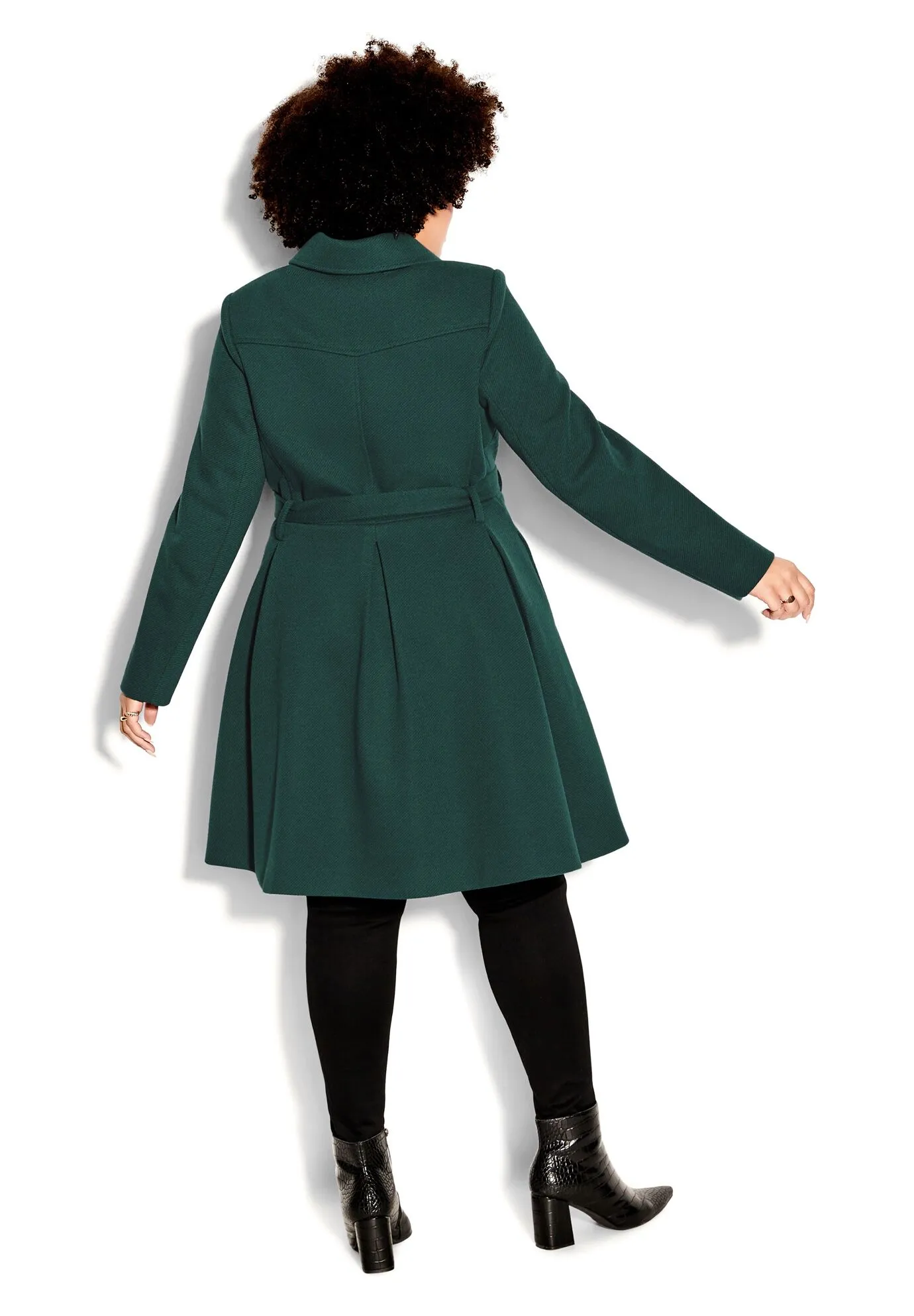 Blushing Belle Coat - jade